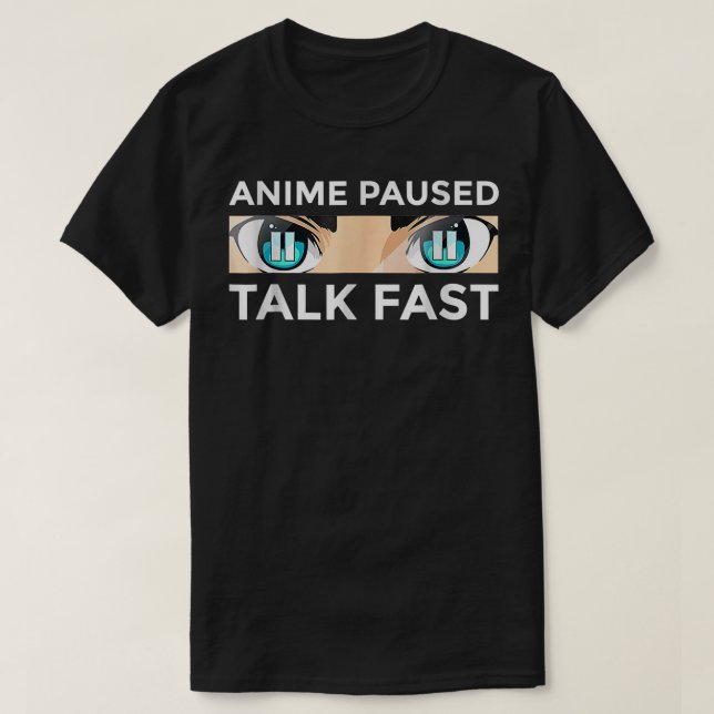 T-shirt Animé Art Girls Animé Pause Talk Fasts Animé L (Design devant)