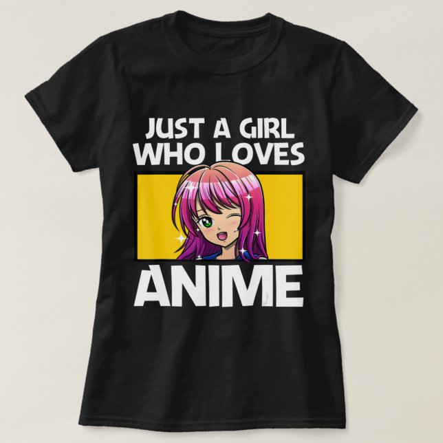 T-shirt Anime Art Pour Femmes Ados Filles Anime Merch Girl (Design devant)