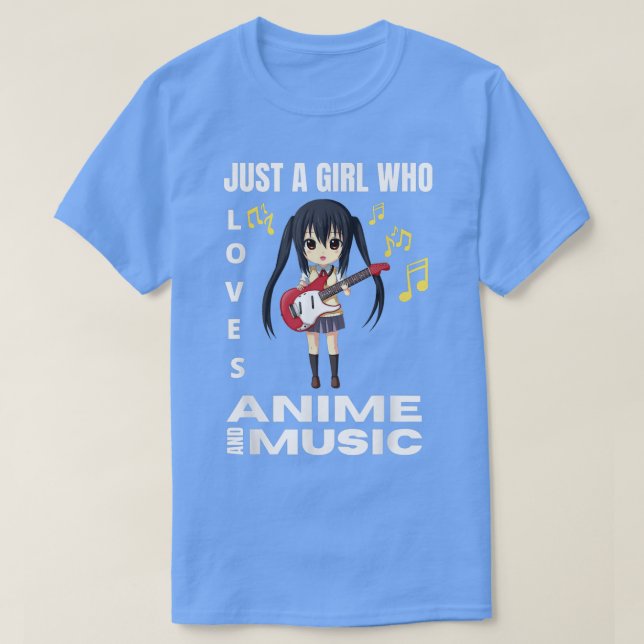 T-shirt Anime Art Pour Femmes Ados Filles Anime Merch Musi (Design devant)