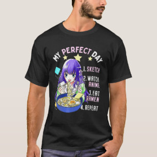 T-shirt Anime Art Pour Femmes Ados Filles Anime Merch Rame