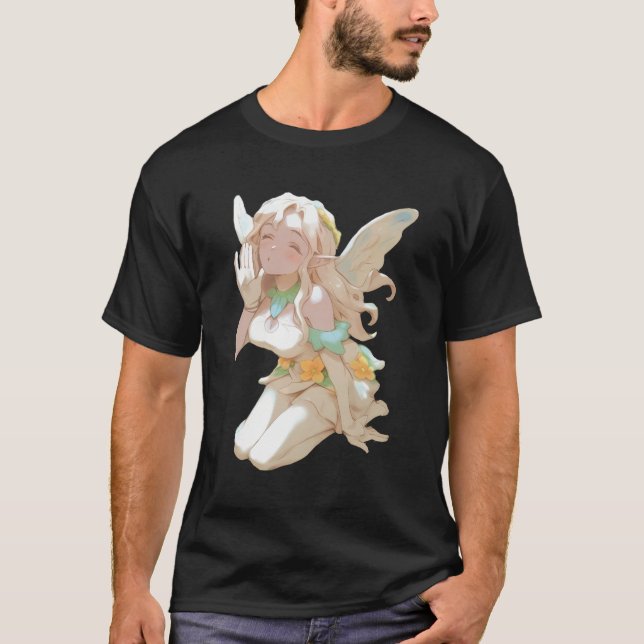 T-shirt Anime asiatique Japonaise mignonne fille (Devant)