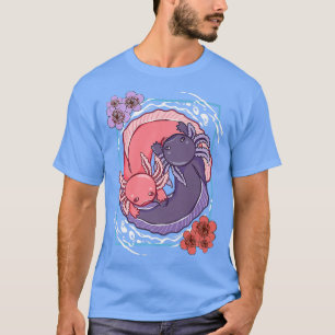 T-shirt Anime Axolotl Waifu Who Love Anime Ramen And Sketc
