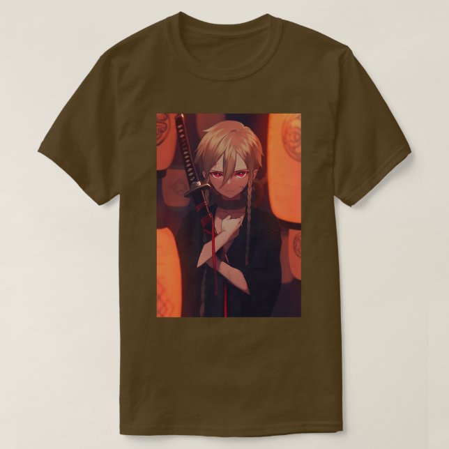 T-shirt Anime Boy esthétique Japonais Samurai Otaku (2) (Design devant)