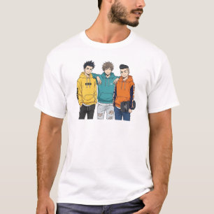 T-Shirt Anime Boys Squad - Sweatshirt Streetwear C