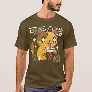T-shirt Anime Chat Bubble Thé Japonais Egirl Kawaii Vêteme