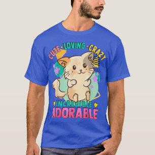 T-shirt Anime Chat Kitten Cute Kawaii Aimer Crazy Adorab