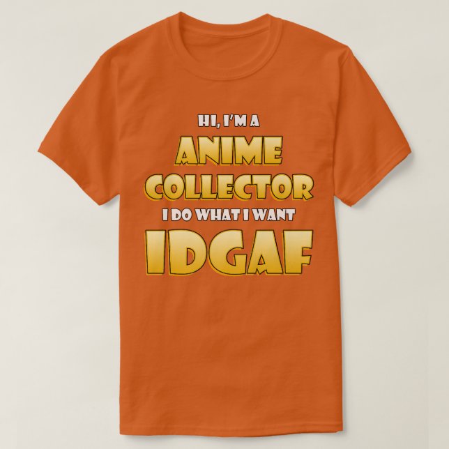 T-shirt Anime Collector Costume  Cute Anime Collections ID (Design devant)