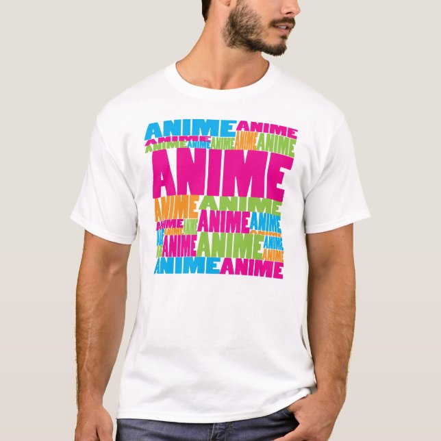 T-shirt Anime coloré (Devant)