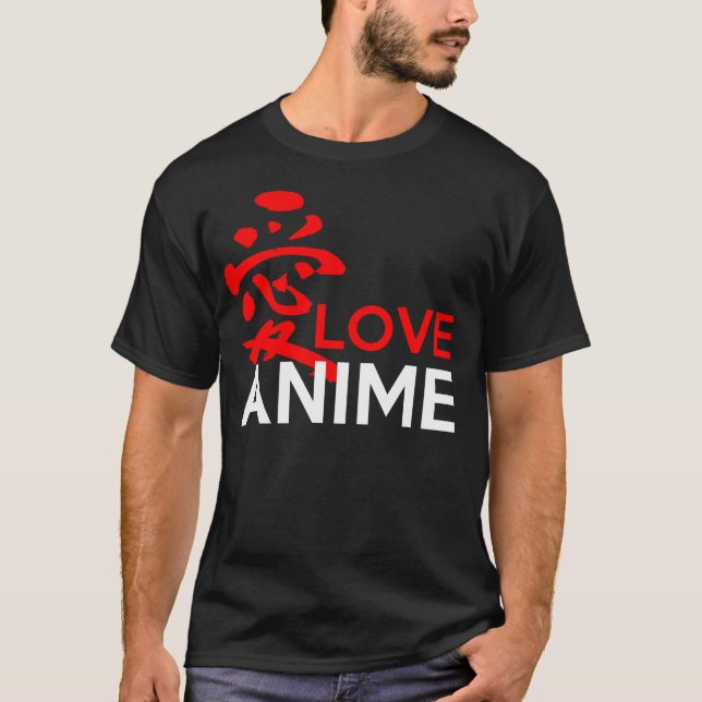 T-shirt Anime d'amour d'AI (Devant)