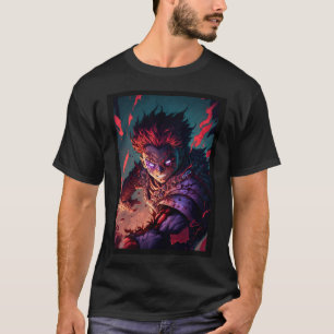 T-shirt Anime Demon Boy Hero Red Hair