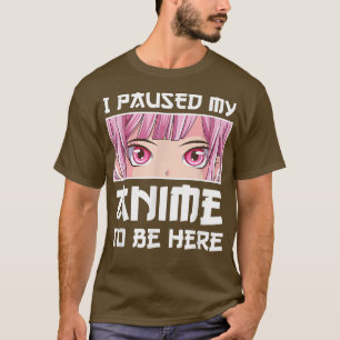 T-shirt Anime drôle Kawaii Otaku Je mis mon animal en paus