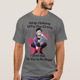 T-shirt Anime Drôle Pour Les Garçons Filles Dit Arrêter De