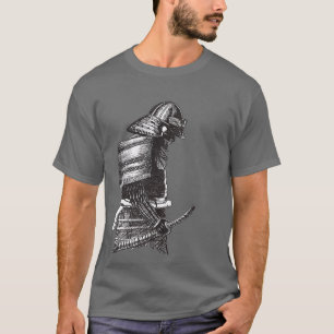T-shirt Anime encre Japonais Samurai Warrior Premium