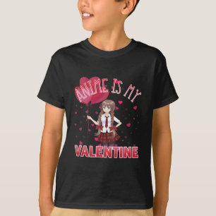 T-shirt Anime Est Mon Saint Valentin Amusants Valentines J