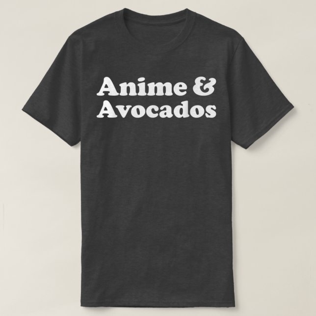 T-shirt Anime et Avocados ou Avocado Kawaii (Design devant)