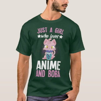 T-shirt Anime Et Boba Manga Anime Stuff Anime Girl