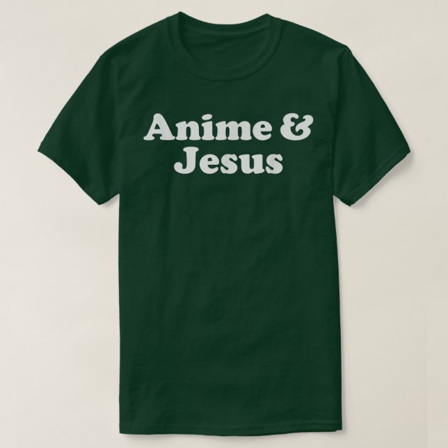 T-shirt Anime et Jésus Kawaii  (Design devant)