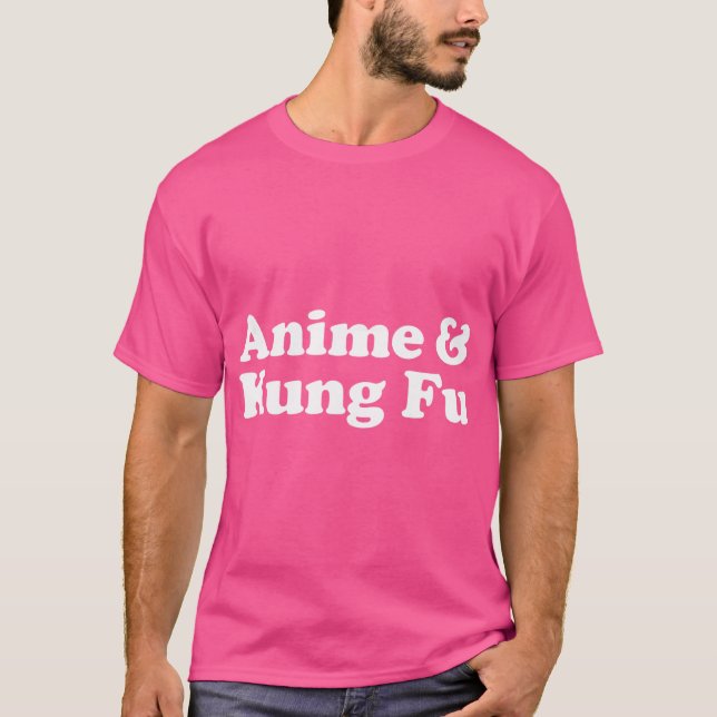 T-shirt Anime Et Kung Fu Kawaii (Devant)