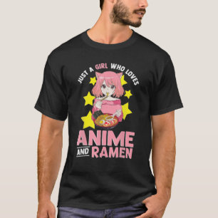 T-shirt Anime Et Ramen Bowl nouilles Japonaises