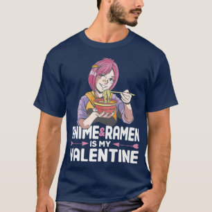 T-shirt Anime Et Ramen Valentines Chemises Kawaii Ramen Va