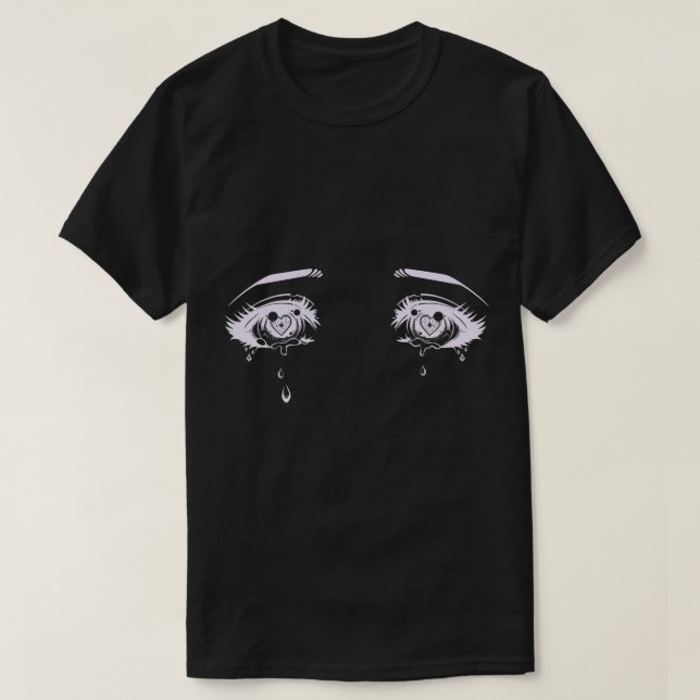 T-shirt Anime Eyes Pastel Goth Tee esthétique (Design devant)