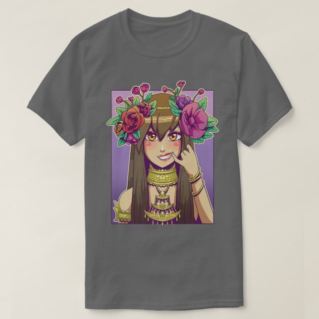 T-shirt Anime Girl Aesthetic Japanese Waifu Otaku Weeb Art (Design devant)