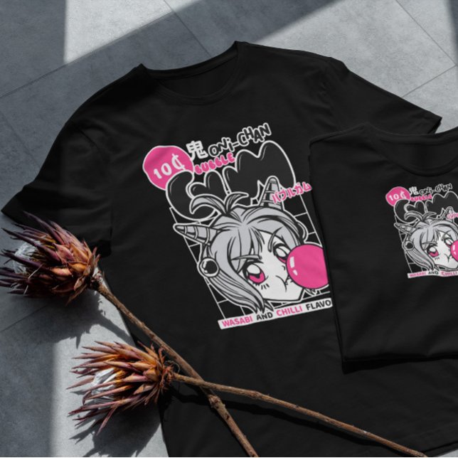 T-shirt Anime Girl Bubble Gum (Créateur téléchargé)
