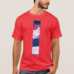 T-shirt Anime Girl Eyes Anime en Japonais Caractères Girl 