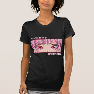 T-shirt Anime Girl Eyes Japonais Japon Art esthétique Anim