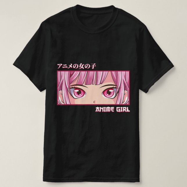 T-shirt Anime Girl Eyes Japonais Japon Art esthétique Anim (Design devant)