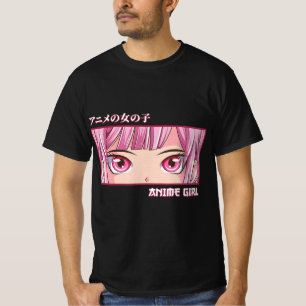 T-shirt Anime Girl Eyes Japonais Japon Art esthétique Anim