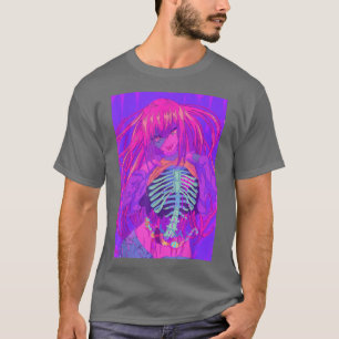 T-shirt Anime Girl Kawaii Waifu Aesthetic Japanese Manga O