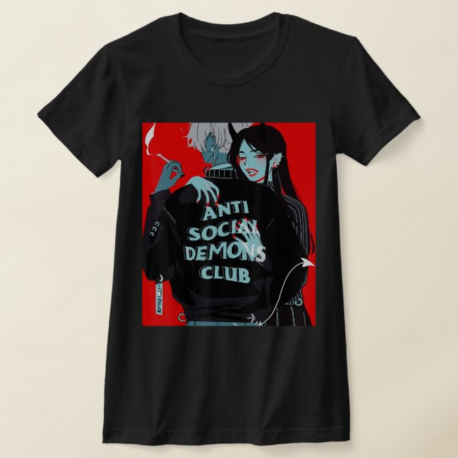 T-shirt Anime Girl Kawaii Waifu Egirl esthétique Japonaise (Poser)