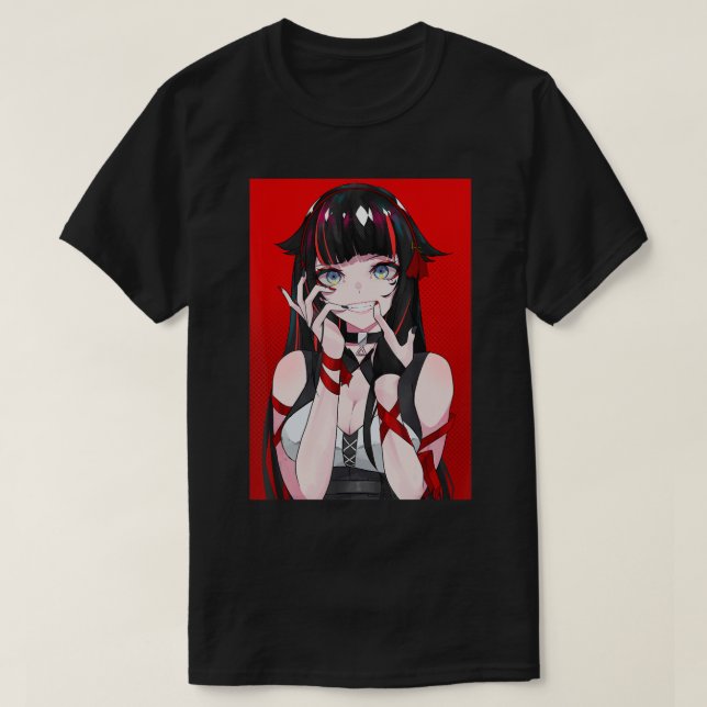 T-shirt Anime Girl Kawaii Waifu esthétique japonaise Manga (Design devant)