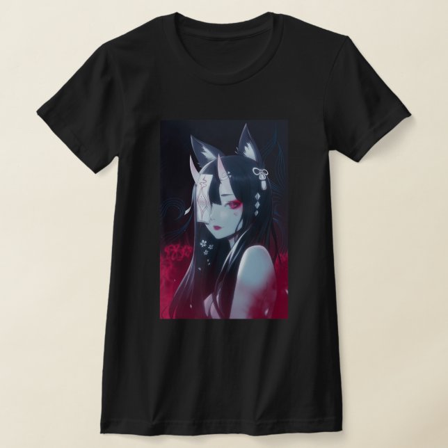 T-shirt Anime Girl Kawaii Waifu esthétique japonaise Manga (Poser)