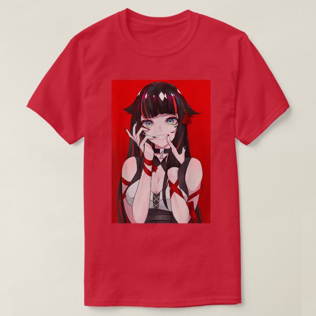 T-shirt Anime Girl Kawaii Waifu esthétique japonaise Manga (Design devant)