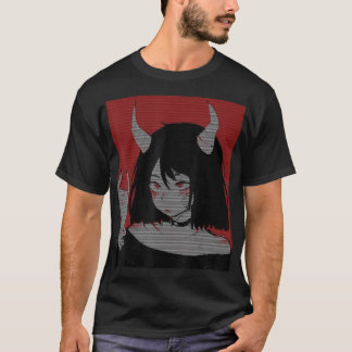 T-shirt Anime Girl Kawaii Waifu esthétique japonaise Otaku