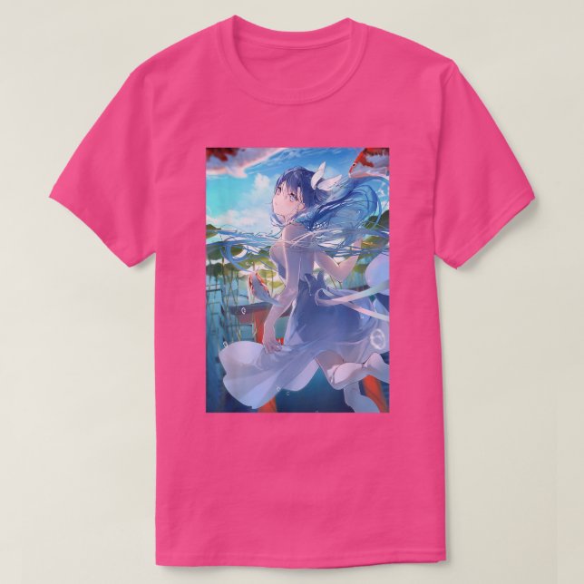 T-shirt Anime Girl Kawaii Waifu esthétique japonaise Otaku (Design devant)