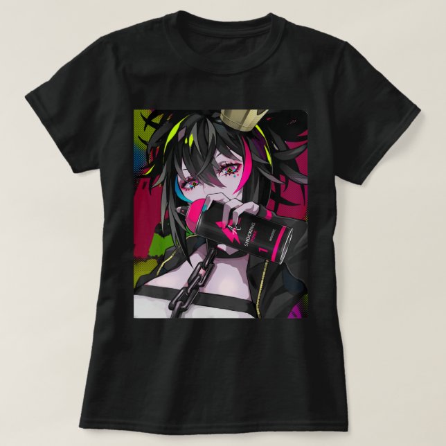 T-shirt Anime Girl Kawaii Waifu esthétique japonaise Otaku (Design devant)
