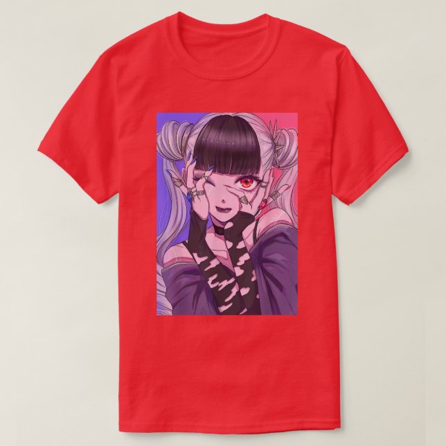 T-shirt Anime Girl Kawaii Waifu esthétique japonaise Otaku (Design devant)