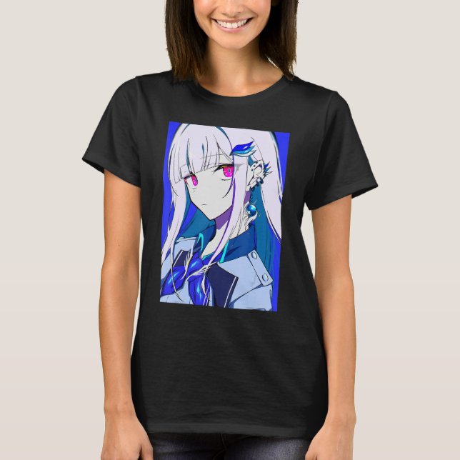 T-shirt Anime Girl Kawaii Waifu esthétique japonaise Otaku (Devant)