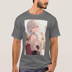 T-shirt Anime Girl Kawaii Waifu esthétique japonaise Otaku