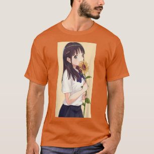 T-shirt Anime Girl Kawaii Waifu esthétique japonaise Otaku