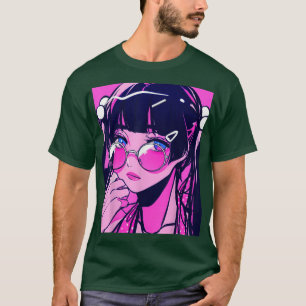 T-shirt Anime Girl Kawaii Waifu Pink Aesthetic Japanese Ot