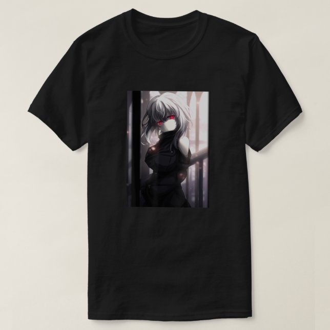 T-shirt Anime Girl Kawaii Yandere Waifu esthétique japonai (Design devant)