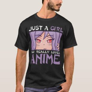 T-shirt Anime Girl Otaku Kids Japonais Comic Manga Fan