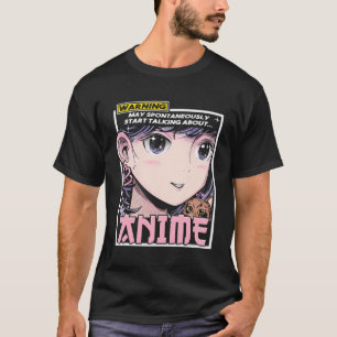 T-shirt Anime Girl Peut Commencer Spontanément À Parler D'