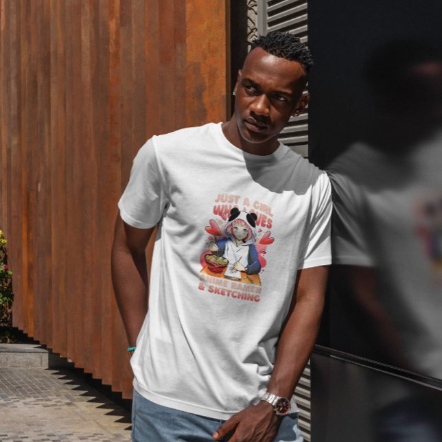 T-shirt Anime Girl Ramen Et Sketting (Créateur téléchargé)