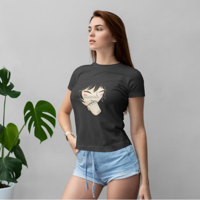 T-shirt Anime Girl Rire (Créateur téléchargé)