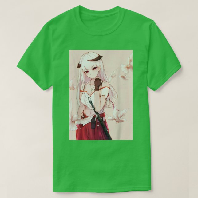 T-shirt Anime Girl Waifu Aesthetic Japanese Japanese Otaku (Design devant)